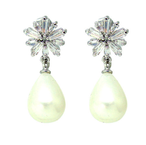Blank Space Fairy Stick Sparkler Glass Pearl Earrings - Shop omo omo Jewelry  Earrings & Clip-ons - Pinkoi